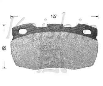 Комплект тормозных колодок KAISHIN D10100