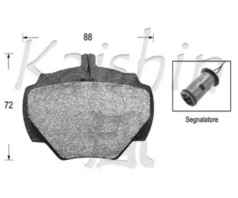 Комплект тормозных колодок KAISHIN D10102