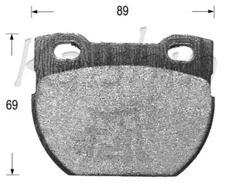 Комплект тормозных колодок KAISHIN D10104