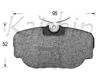 Комплект тормозных колодок KAISHIN D10106