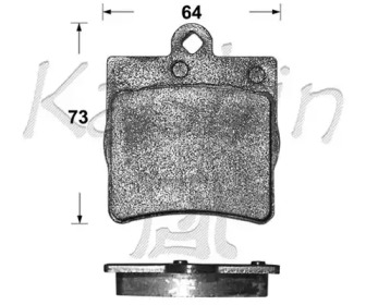 Комплект тормозных колодок KAISHIN D10111