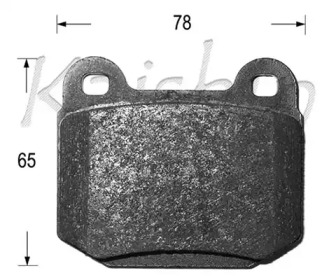 Комплект тормозных колодок KAISHIN D10125