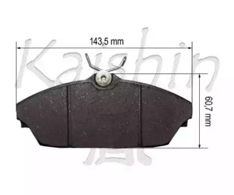 Комплект тормозных колодок KAISHIN D10156