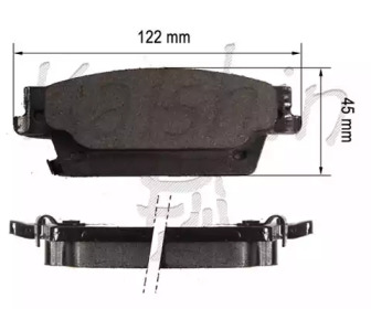 Комплект тормозных колодок KAISHIN D10164