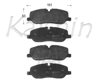 Комплект тормозных колодок KAISHIN D10168