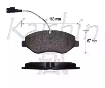 Комплект тормозных колодок KAISHIN D10175