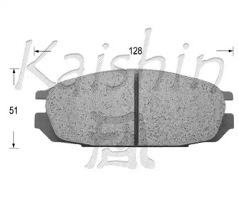 Комплект тормозных колодок KAISHIN FK1095