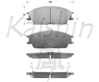 Комплект тормозных колодок KAISHIN FK11091