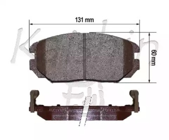 Комплект тормозных колодок KAISHIN FK11183