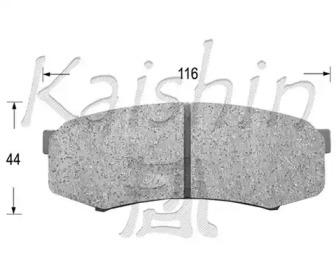 Комплект тормозных колодок KAISHIN FK2090