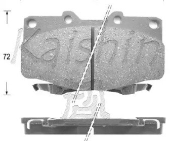 Комплект тормозных колодок KAISHIN FK2094