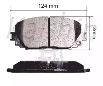 Комплект тормозных колодок KAISHIN FK2253