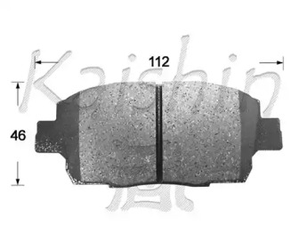 Комплект тормозных колодок KAISHIN FK2257