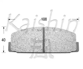 Комплект тормозных колодок KAISHIN FK3027