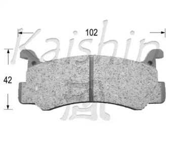 Комплект тормозных колодок KAISHIN D3031