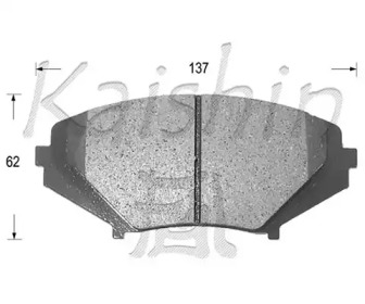 Комплект тормозных колодок KAISHIN D3130