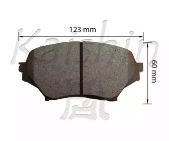 Комплект тормозных колодок KAISHIN FK3134