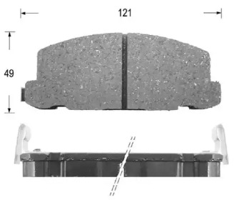 Комплект тормозных колодок KAISHIN D4014