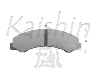 Комплект тормозных колодок KAISHIN FK4053