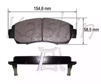 Комплект тормозных колодок KAISHIN FK5153