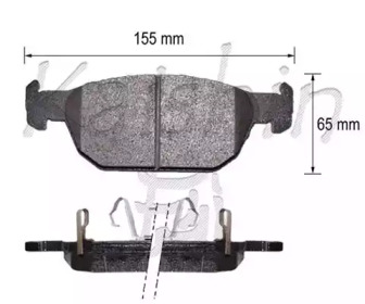 Комплект тормозных колодок KAISHIN D5165