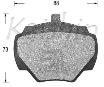 Комплект тормозных колодок KAISHIN D5300