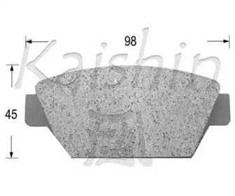 Комплект тормозных колодок KAISHIN D6012