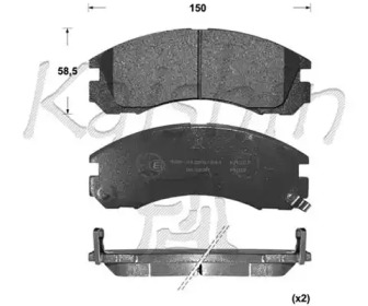 Комплект тормозных колодок KAISHIN FK6039