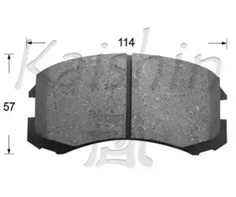 Комплект тормозных колодок KAISHIN D6109