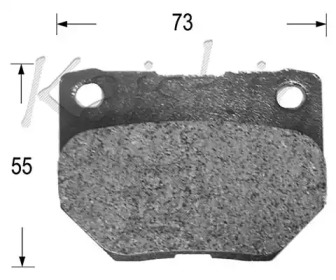 Комплект тормозных колодок KAISHIN D7053