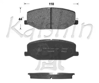 Комплект тормозных колодок KAISHIN FK9000