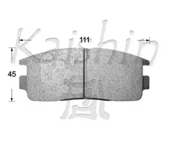 Комплект тормозных колодок KAISHIN FK9063