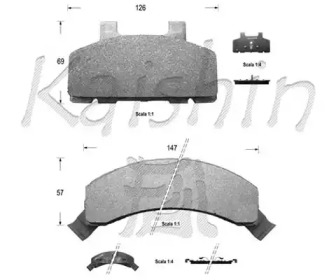 Комплект тормозных колодок KAISHIN D9984