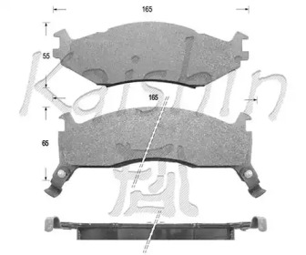 Комплект тормозных колодок KAISHIN D9990