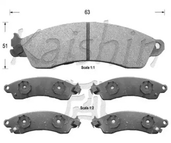 Комплект тормозных колодок KAISHIN D9995