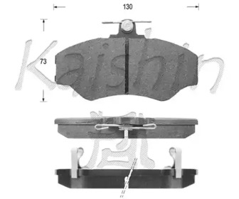 Комплект тормозных колодок KAISHIN FK11112