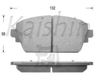 Комплект тормозных колодок KAISHIN FK1247