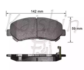 Комплект тормозных колодок KAISHIN FK1276