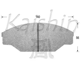 Комплект тормозных колодок KAISHIN FK2069