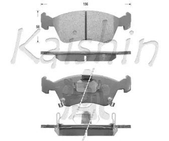 Комплект тормозных колодок KAISHIN FK2170