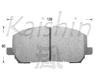 Комплект тормозных колодок KAISHIN FK2231