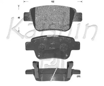 Комплект тормозных колодок KAISHIN FK2239