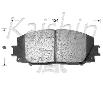 Комплект тормозных колодок KAISHIN FK2252