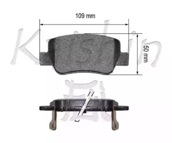 Комплект тормозных колодок KAISHIN FK2296