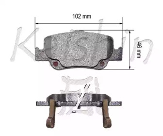 Комплект тормозных колодок KAISHIN FK2299