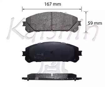 Комплект тормозных колодок KAISHIN FK2316