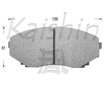 Комплект тормозных колодок KAISHIN FK3099