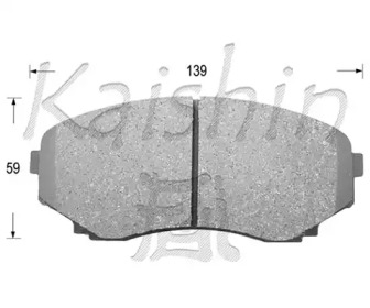 Комплект тормозных колодок KAISHIN FK3110