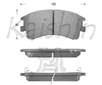 Комплект тормозных колодок KAISHIN FK3125