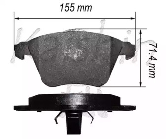 Комплект тормозных колодок KAISHIN FK3153